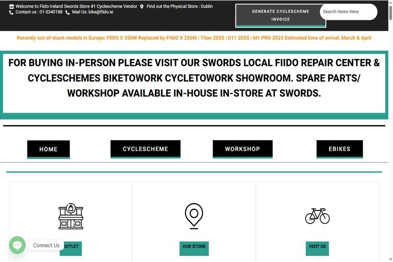Fiido Ireland website design by Raju Ram Prajapat — eBike Retail (Ireland) project