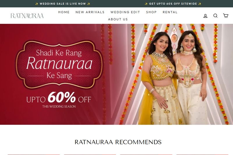 Ratnauraa website design by Raju Ram Prajapat — eCommerce Store project
