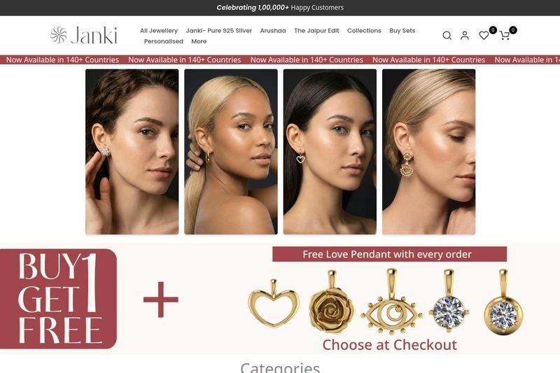 The Janki website design by Raju Ram Prajapat — eCommerce Store project