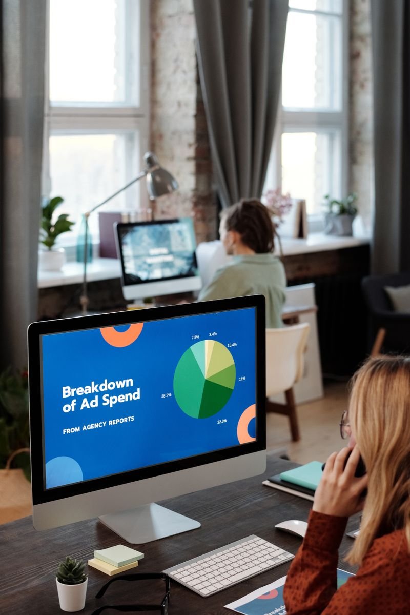 Ad spend breakdown dashboard on a computer screen — Google Ads and PPC campaign management service